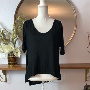 2 for $15 when bundled Madigan black cold shoulder top